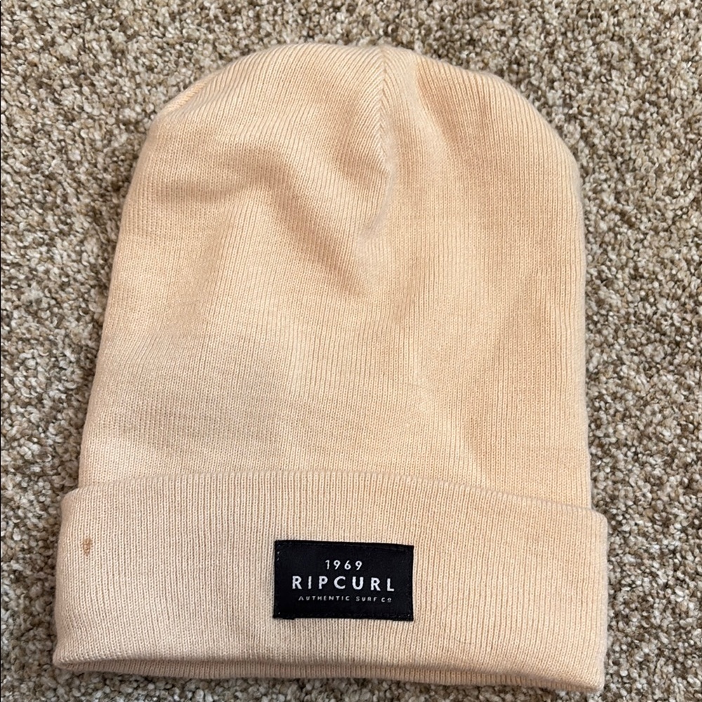 Rip Curl Cream Knit Beanie Hat